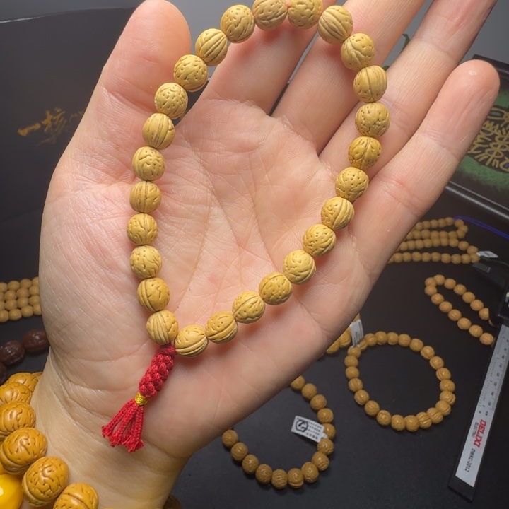 弹***道手串桃核精品野生桃核手持