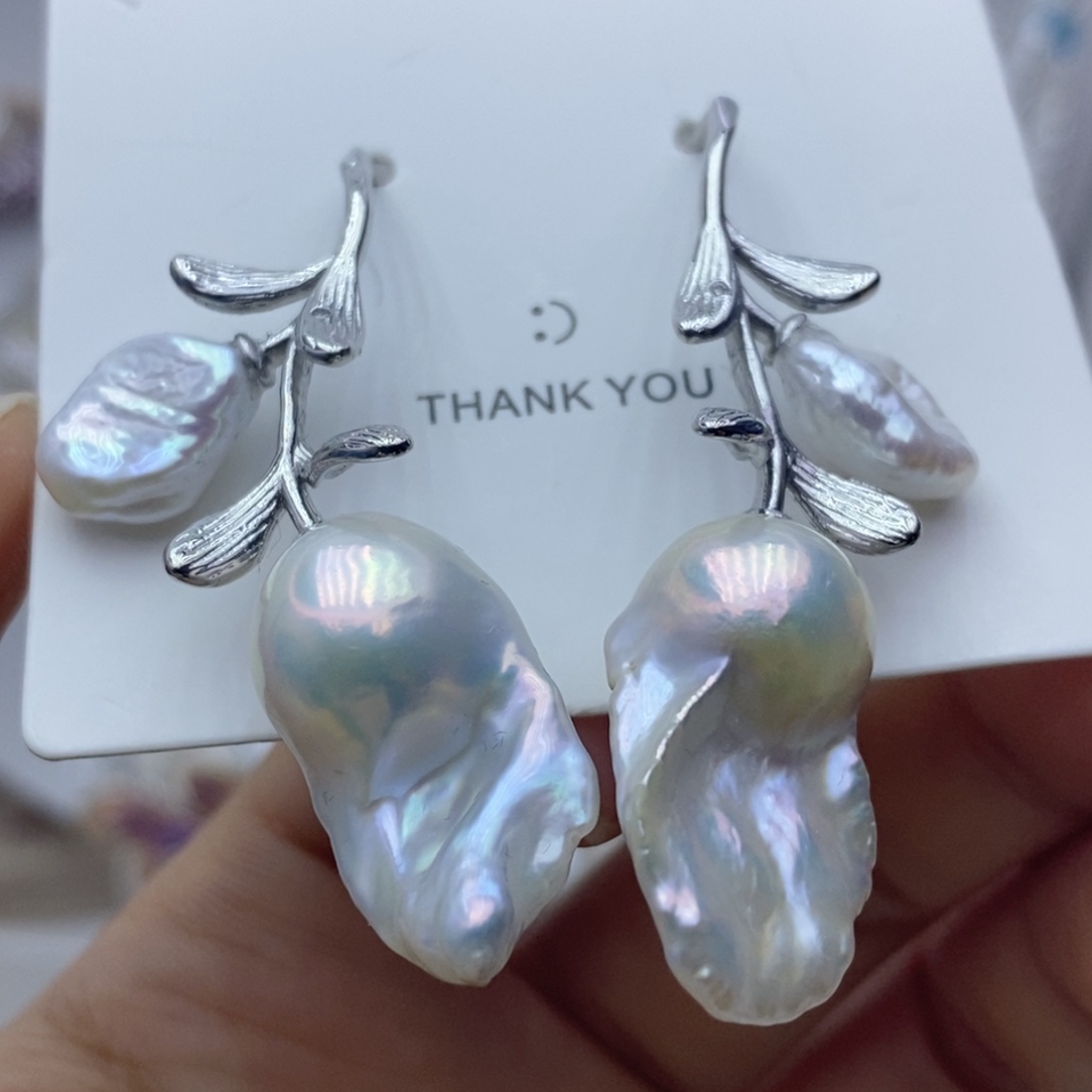 未镶嵌淡水珍珠耳饰