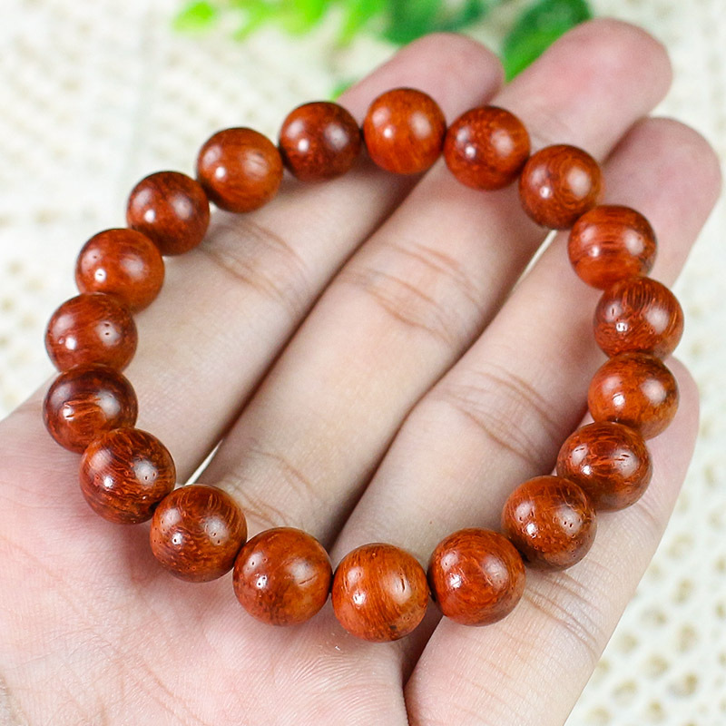花梨木手串8MM单圈男女新中式国风手链木质手串佛珠念珠盘珠把玩