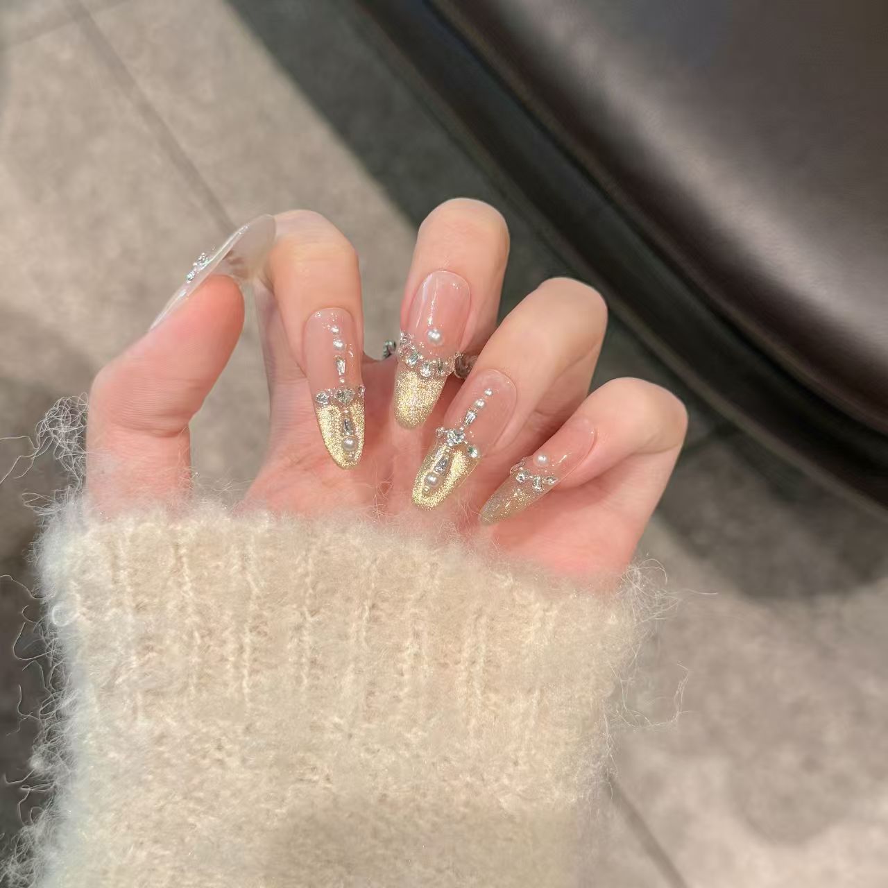 【过款链接】气质轻奢显白纯欲风纯手工穿戴甲