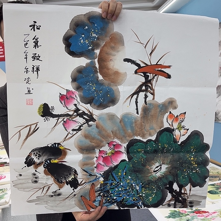 国画手绘国画作品