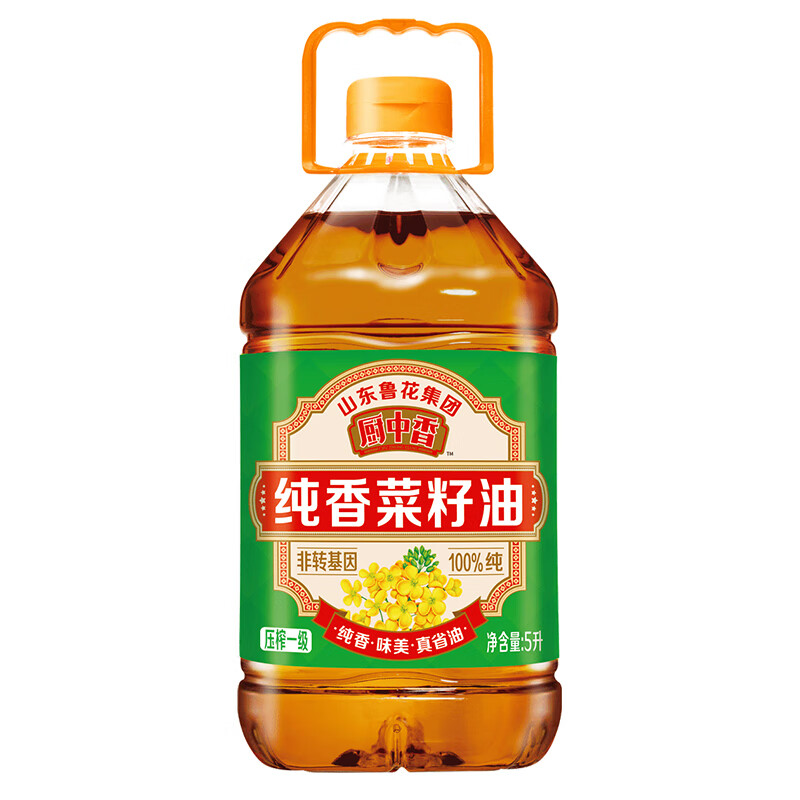 厨中香纯香菜籽油5L