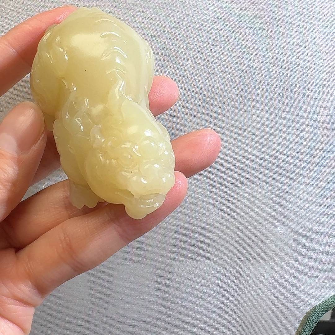 和田玉颈饰未镶嵌若羌黄口103g
