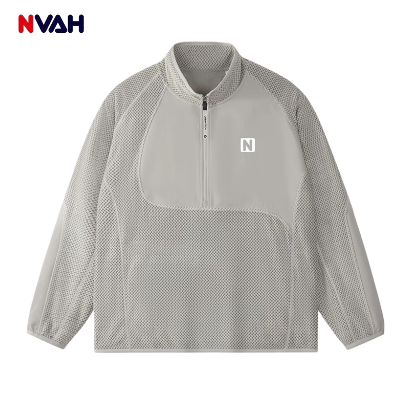 【幻影哥】NVAH 男女同款高奢户外风休闲时尚联名款抓绒衣 【N8827】