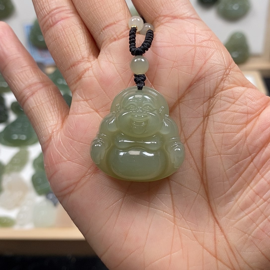 和田玉挂件未镶嵌卡30