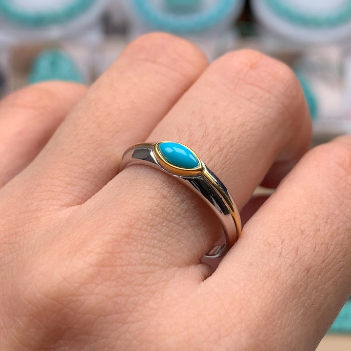 银S925镶嵌绿松石珠宝奇石