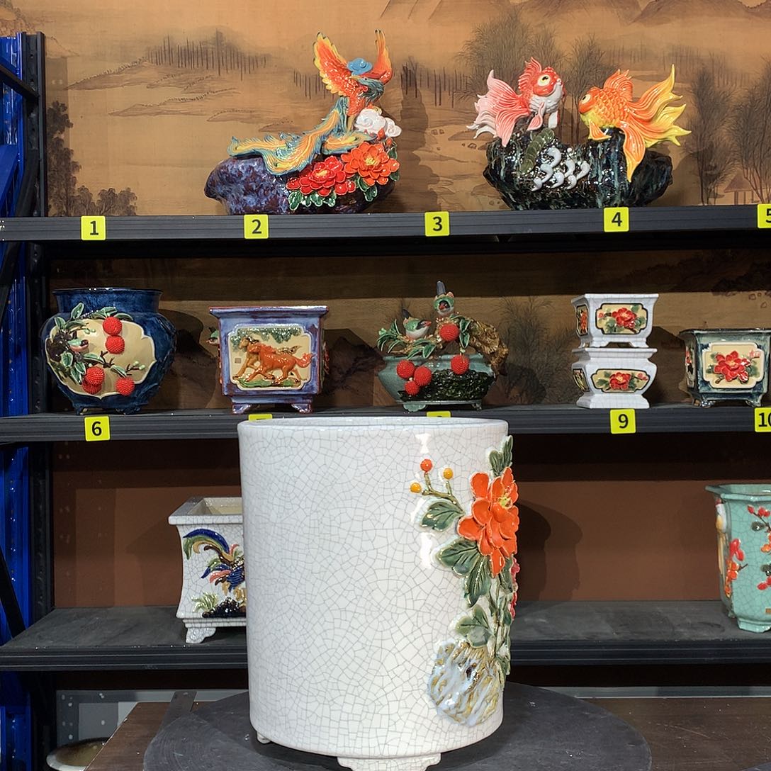 李***程高温烧制石湾盆花盆