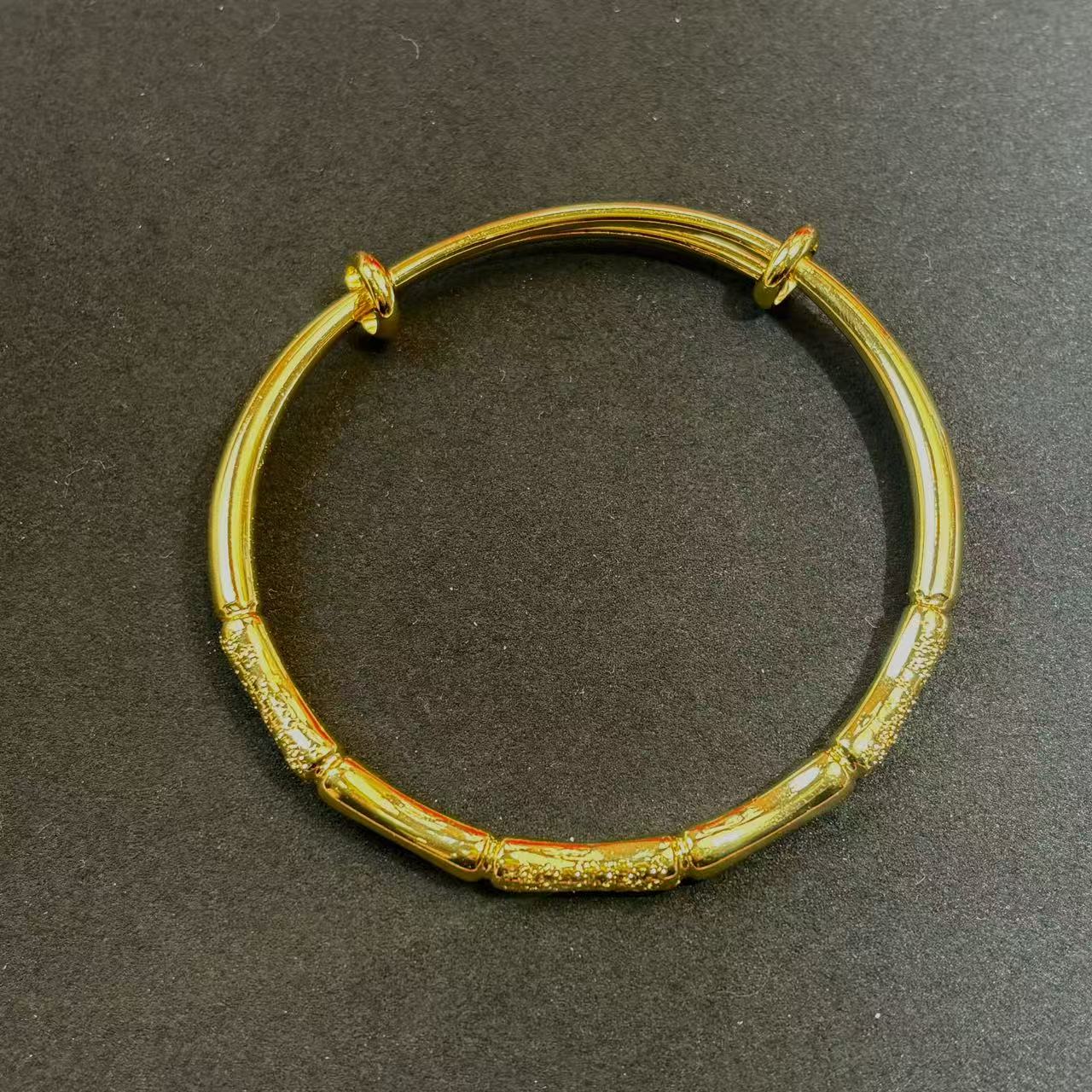 合金手镯 15 新中式镜面竹节手镯（大小可调节）AE1157