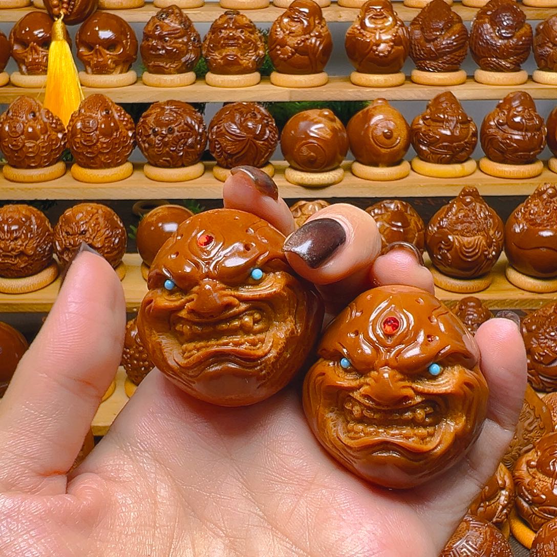 弘***毅橄榄核手串/手链恶僧一对4.0