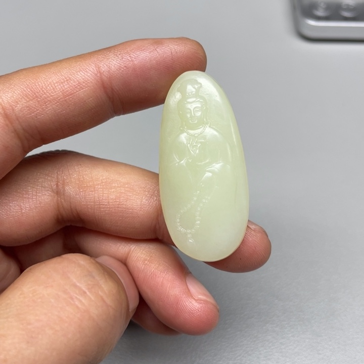 和田玉吊坠(不含链)未镶嵌北**兮