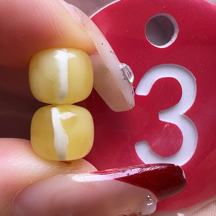 蜜蜡未镶嵌珠宝奇石8mm老型