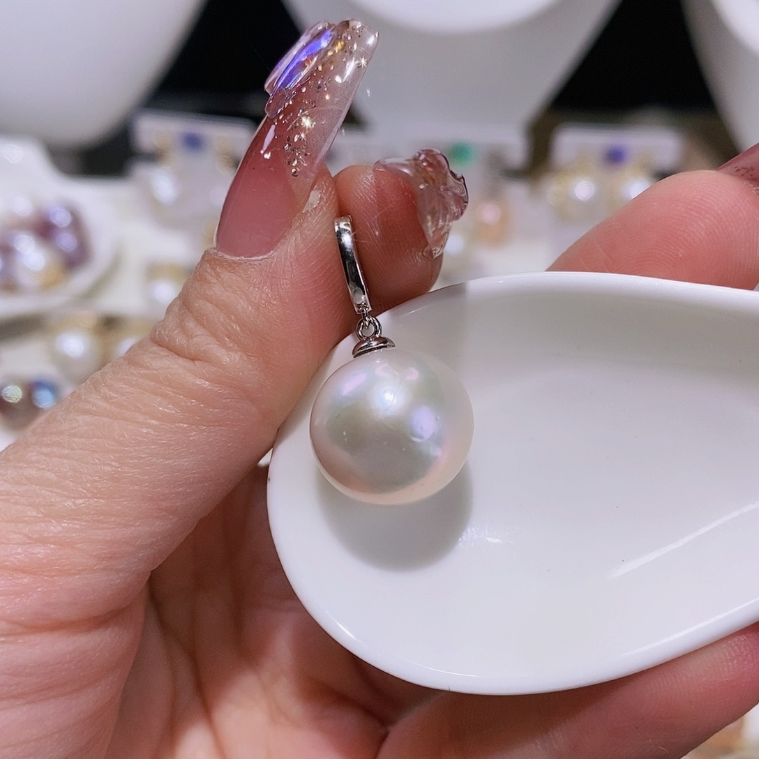 淡水珍珠颈饰银S925镶嵌