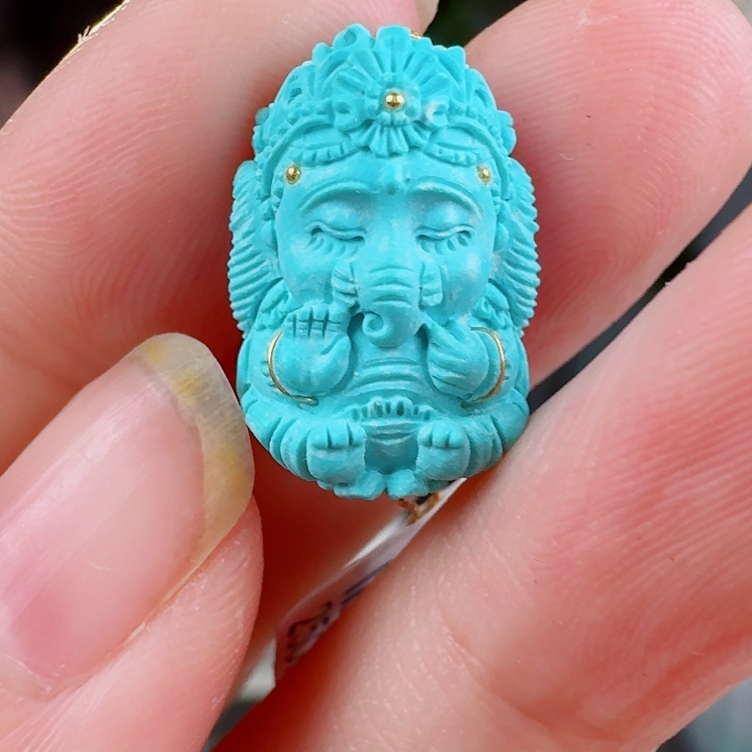 绿松石珠宝奇石未镶嵌