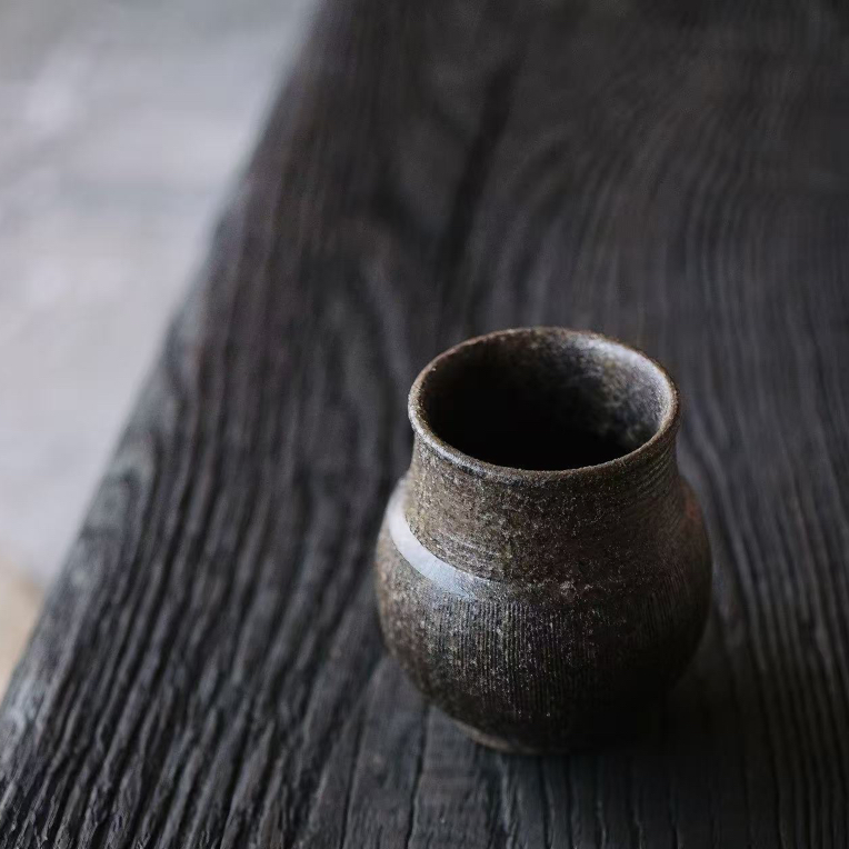有茶器-王力科几上造物-手工紫砂建水