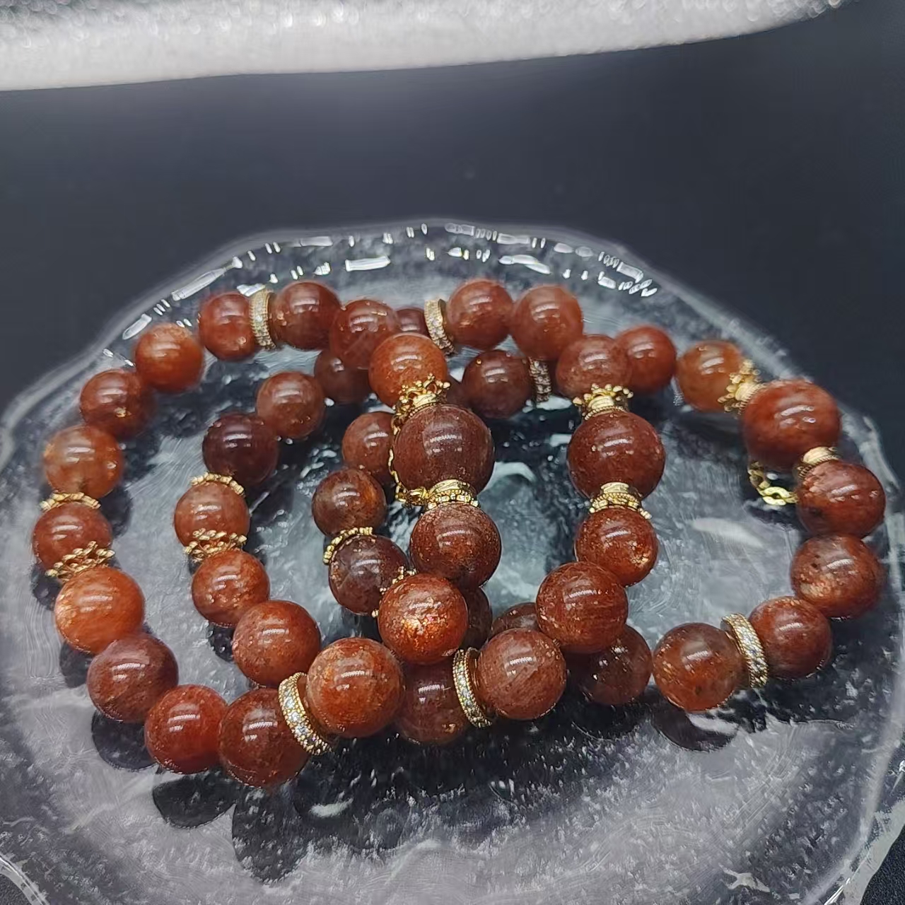 硕夏天然金太阳11-12mm设计款手链多样性发其一SX498