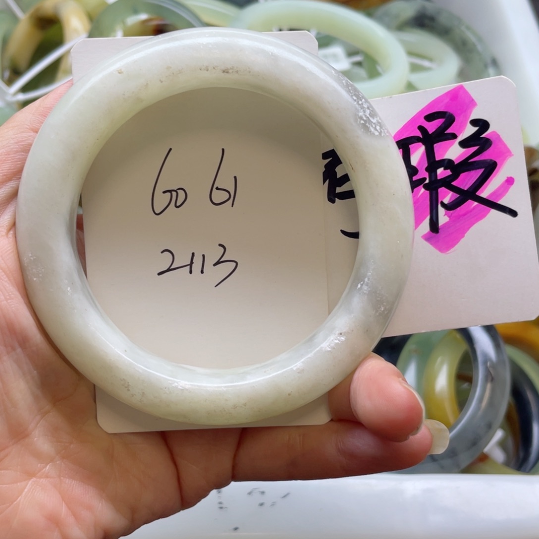 未镶嵌蛇纹石玉手镯