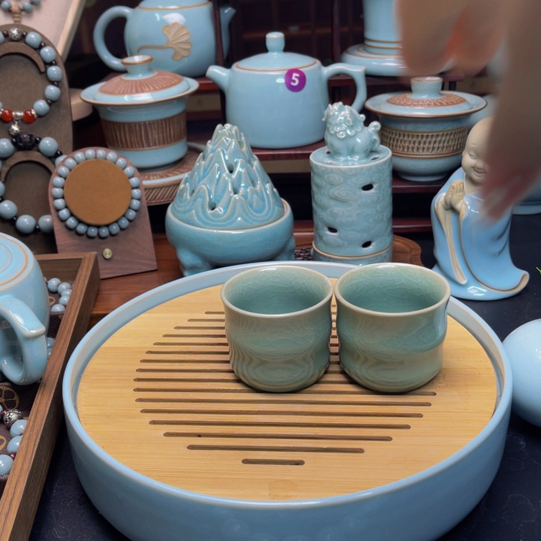 【闪购商品】摆件陶河南汝州正品，茶器摆件，手珠