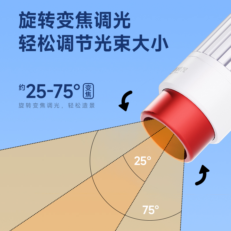 尼特利水族时光鱼缸射灯南美原生溪流LED鱼缸灯可变焦蓝牙控制