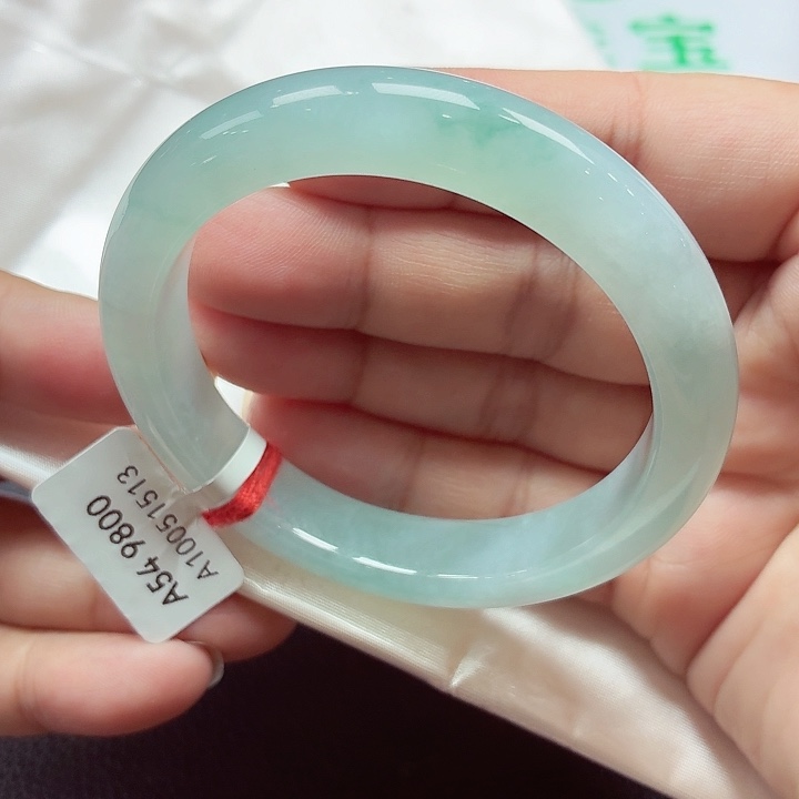 翡翠未镶嵌手镯天然缅甸A货翡翠（空谷幽兰）完美