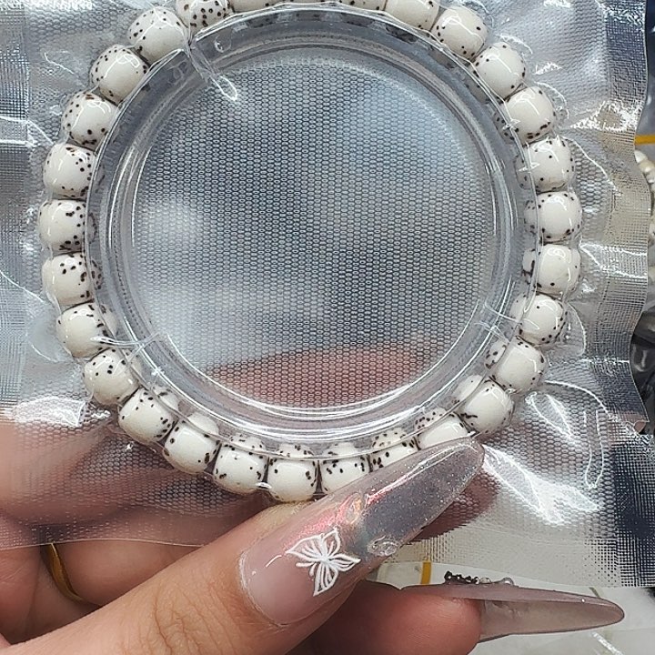 星月菩提手串515高端半臂白星月菩提河豚87桶单圈