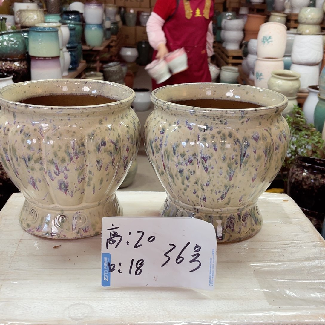 紫砂花盆高度20口径18