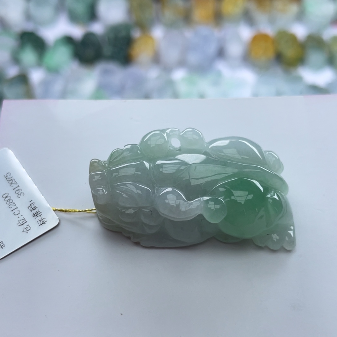 翡翠颈饰未镶嵌貔貅