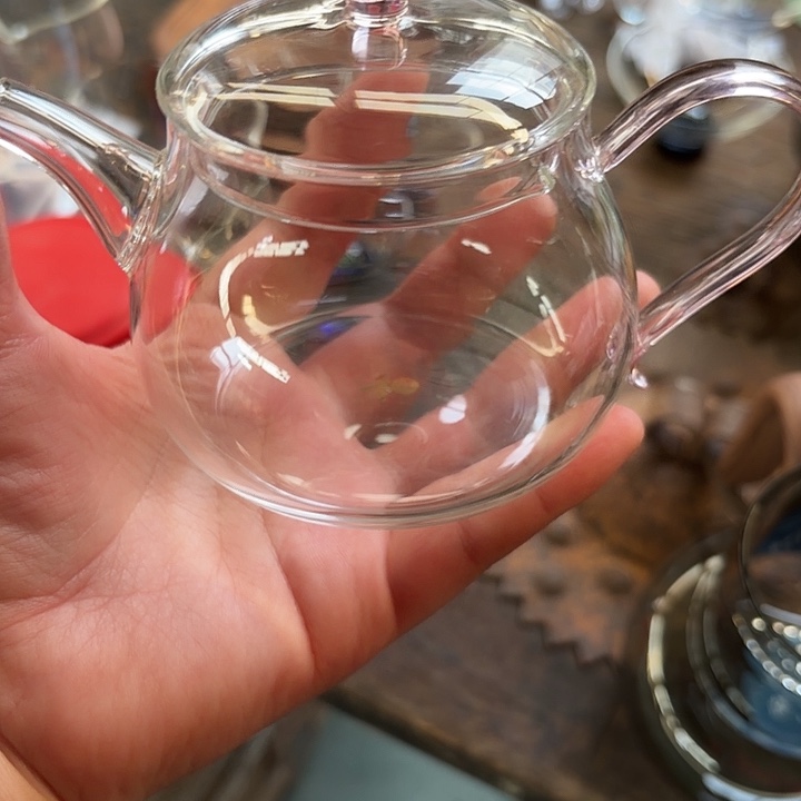 玻璃手工艺品玻璃茶器玻璃壶浅粉