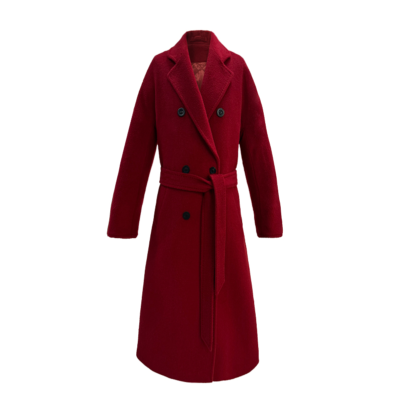 YCA27107-1女士全骆驼绒毛呢大衣