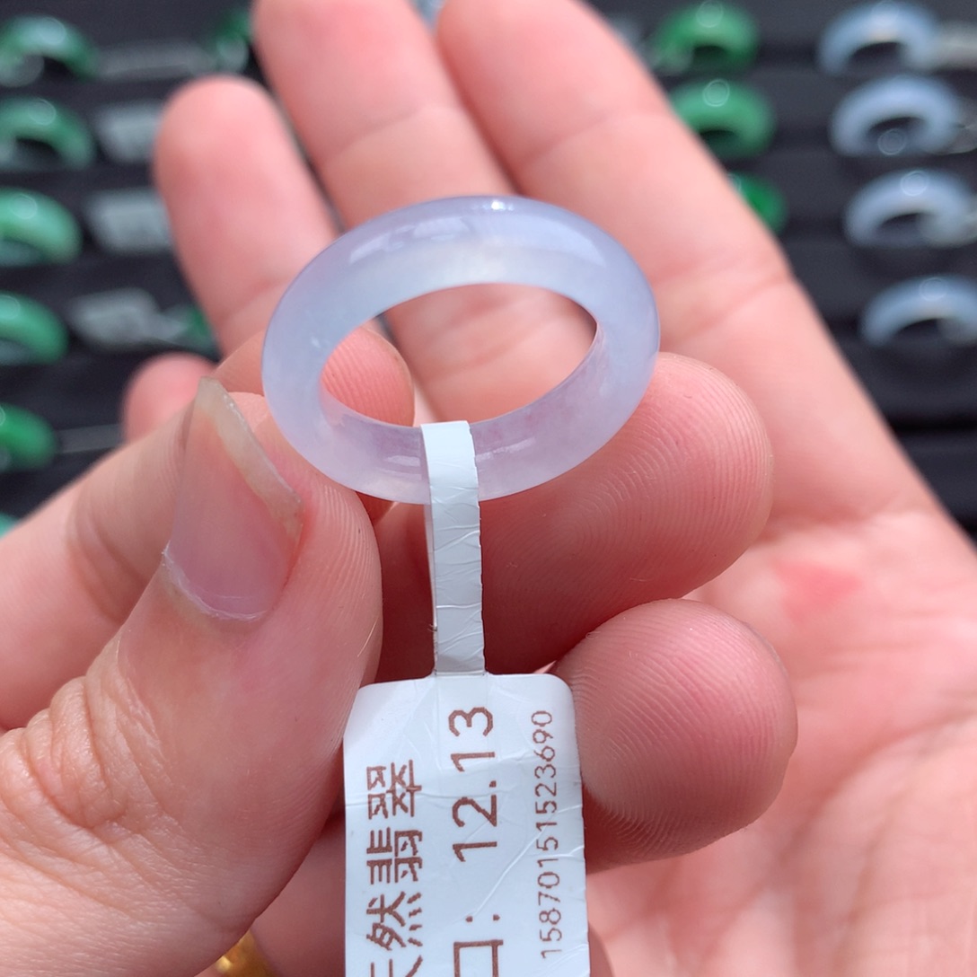 翡翠未镶嵌戒指天然
