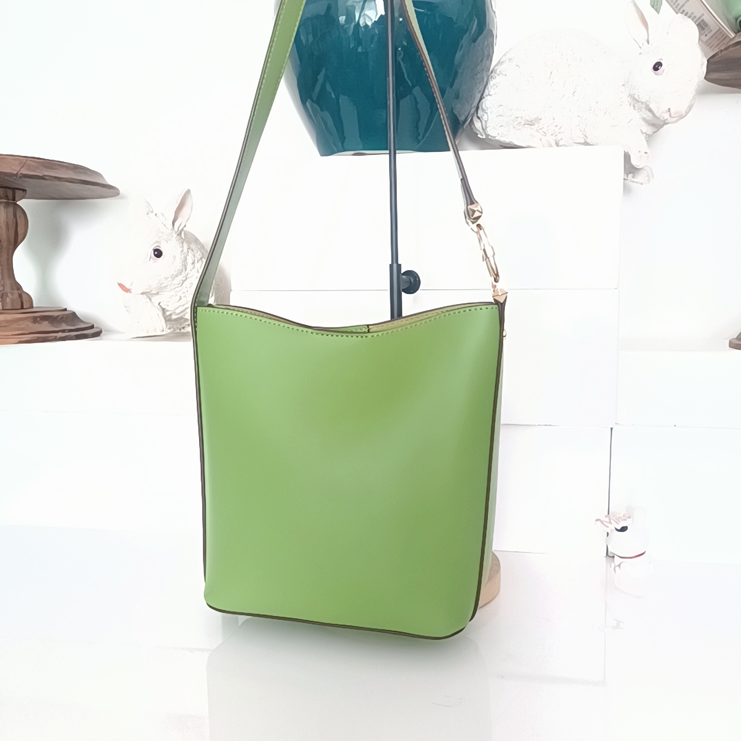 女包轻奢时尚休闲百搭绿色女士小众简约潮流经典纯色设计师斜跨包