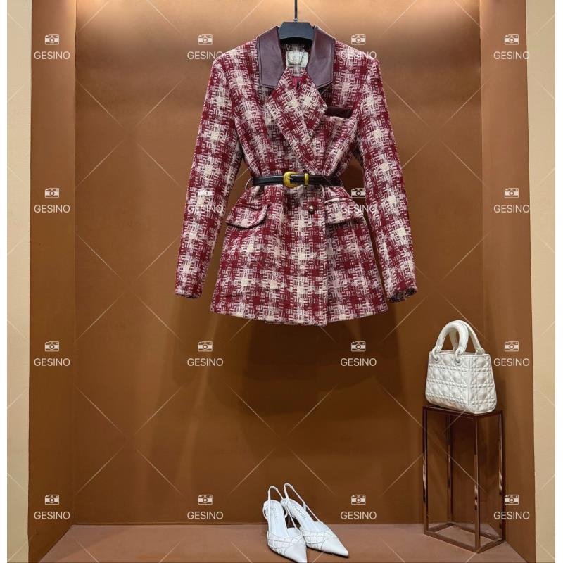 【悠悠】秋季小香风法式时尚复古气质短款外套女士毛呢QD-2024803