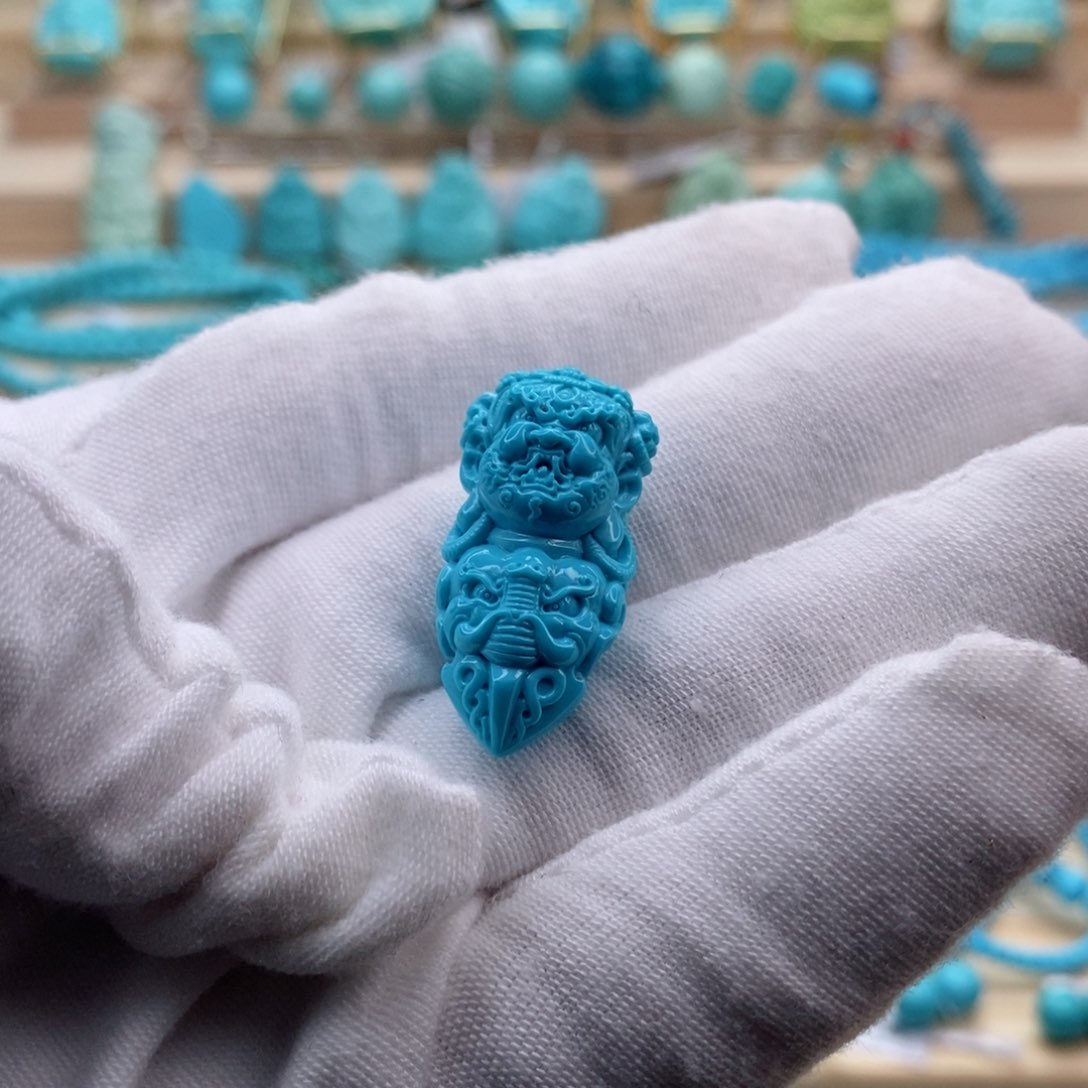 绿松石珠宝奇石未镶嵌J**N