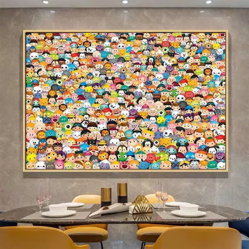 迪士尼动漫卡通钻石画满钻Tsum叠叠乐高难度儿童房卧室手工diy点