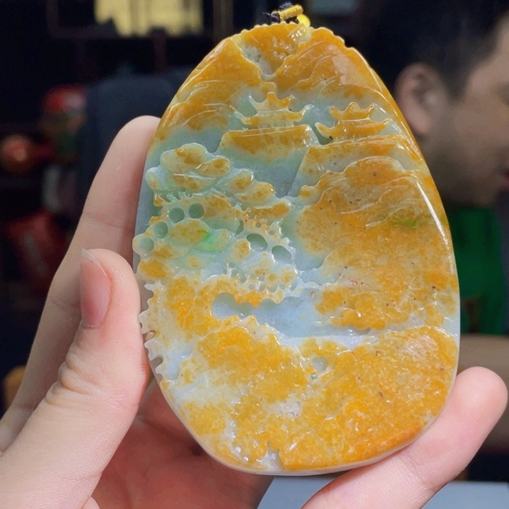 翡翠挂件未镶嵌A345