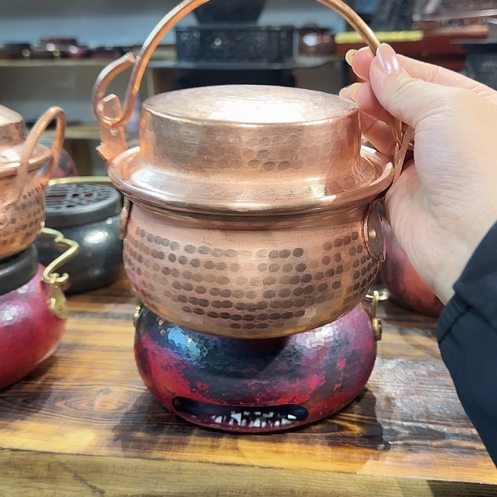 紫铜手工制作罗锅14口径