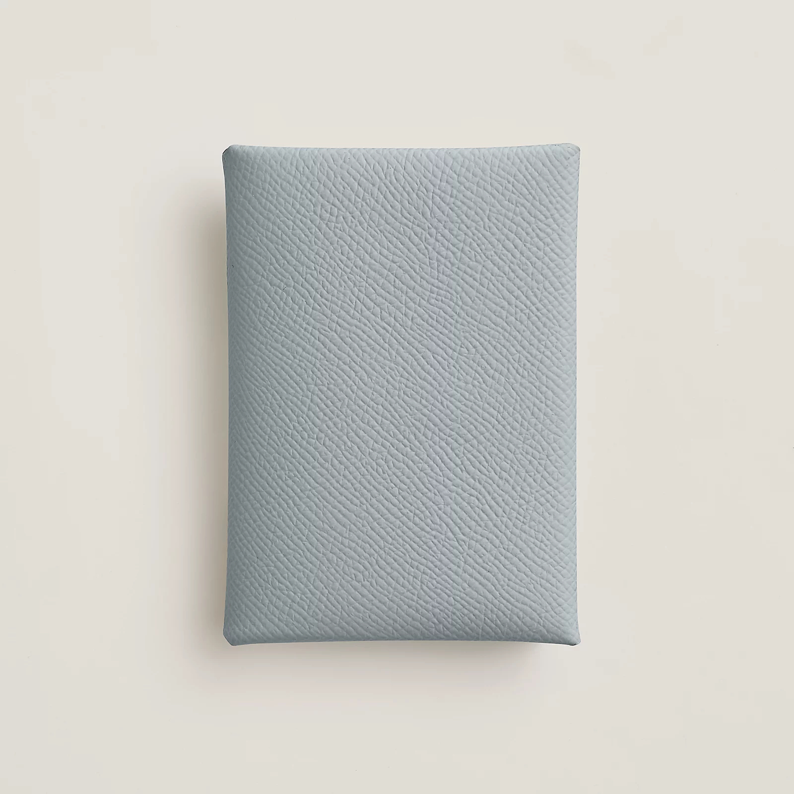 未使用 Hermes/爱马仕 雾霾蓝短款卡包/Y刻/W9215