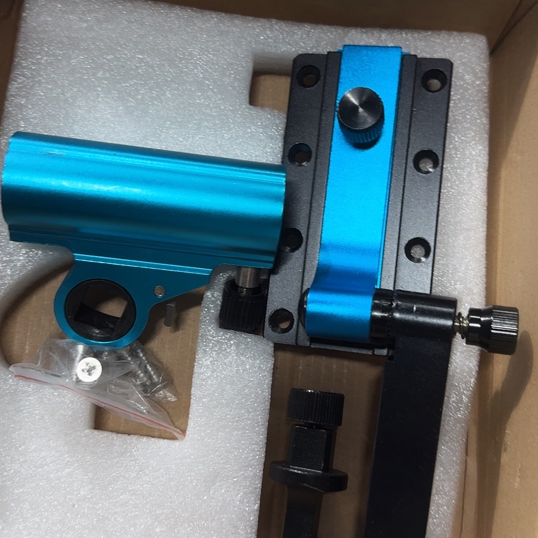 蓝色拐角炮台架➕盲捅针