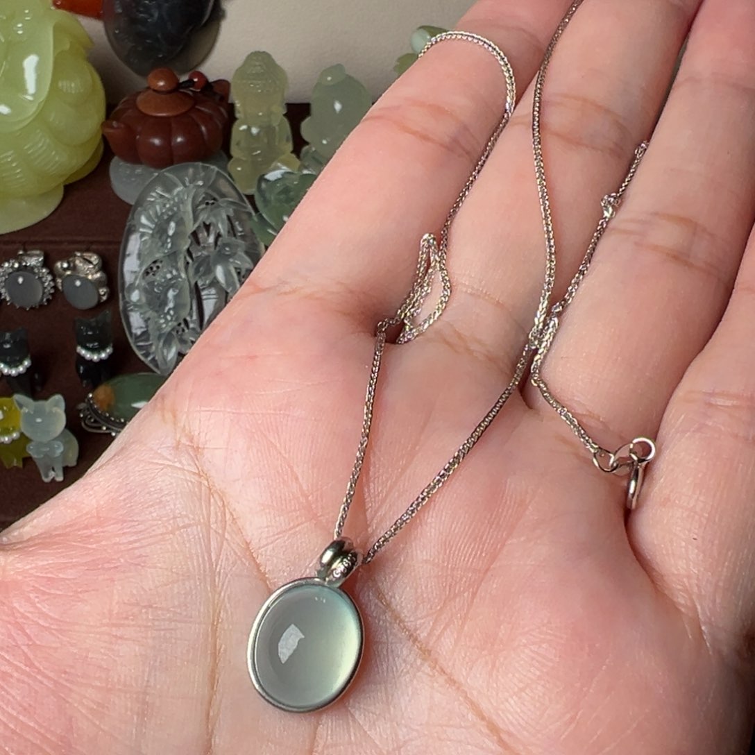 蛇纹石玉吊坠(赠链)未镶嵌?****?