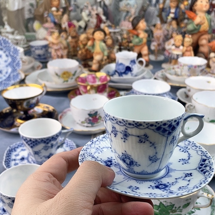 海外中古欧瓷偶小房子