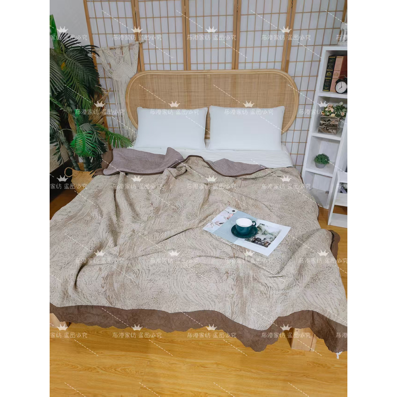 微瑕幕古（Mugu）森古息棉夏被可机洗双人200*230～豹纹 会起小毛