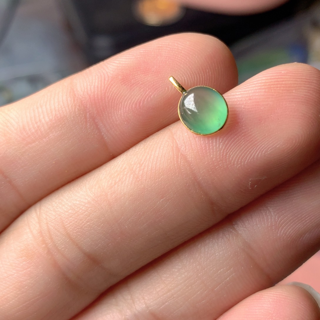 【闪购商品】翡翠18K金镶嵌颈饰翡翠