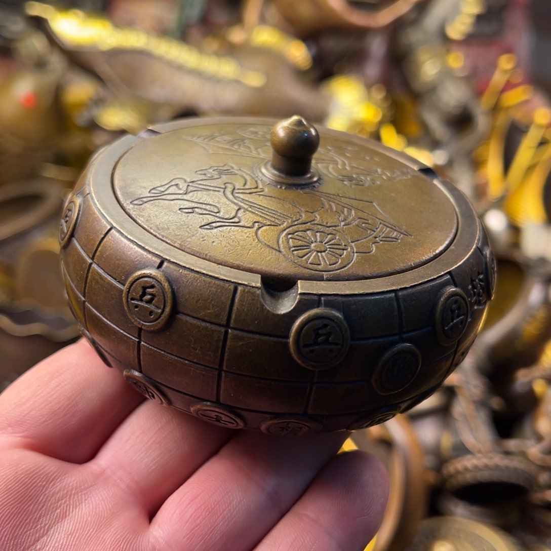 茶壶香炉铜器摆件