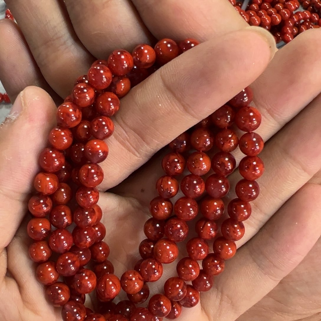 未镶嵌6mm妖火焰单圈南红玛瑙zwt