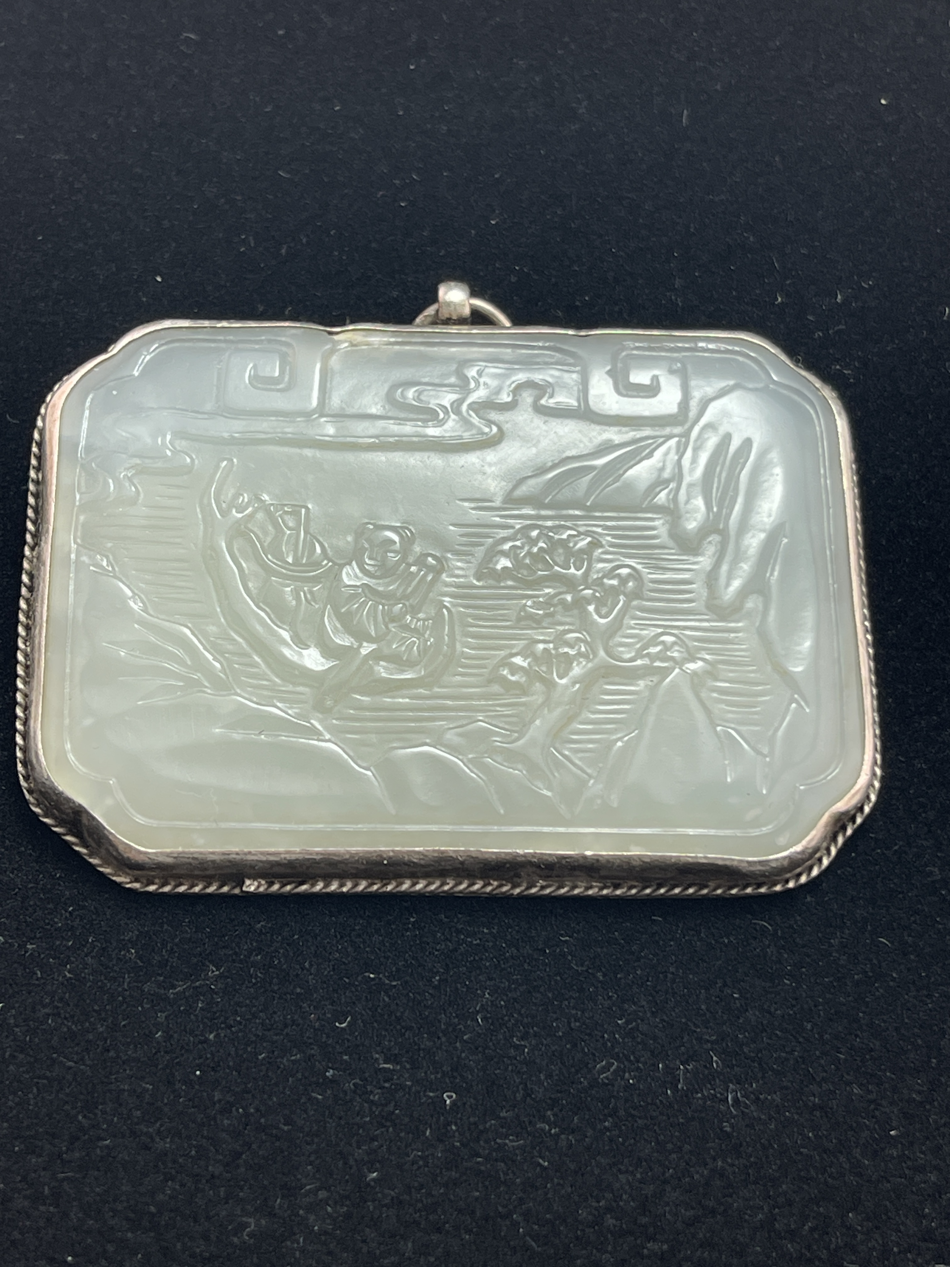 和田玉牌子吊坠挂件