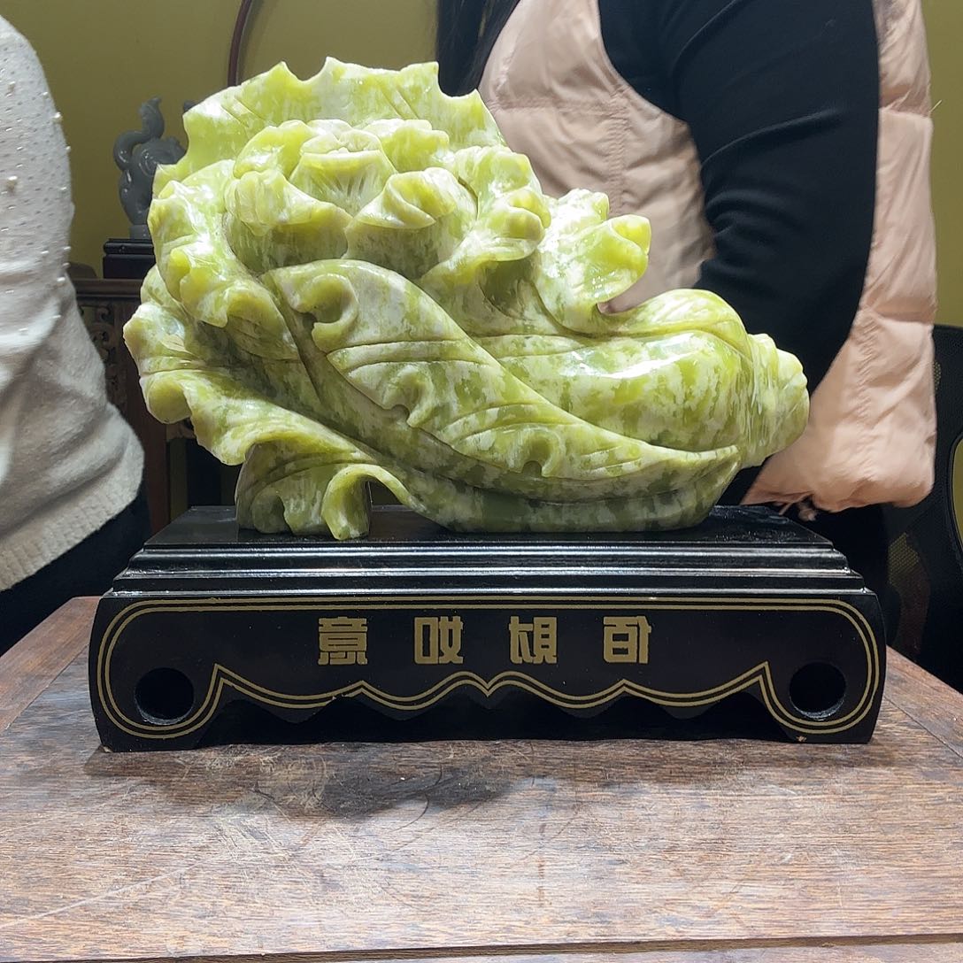 石材白菜摆件，，，，，，，