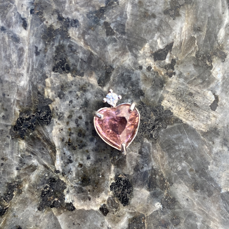 天然碧玺s925银吊坠