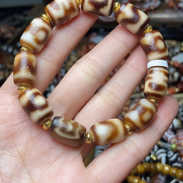 牙黄多宝天珠手串