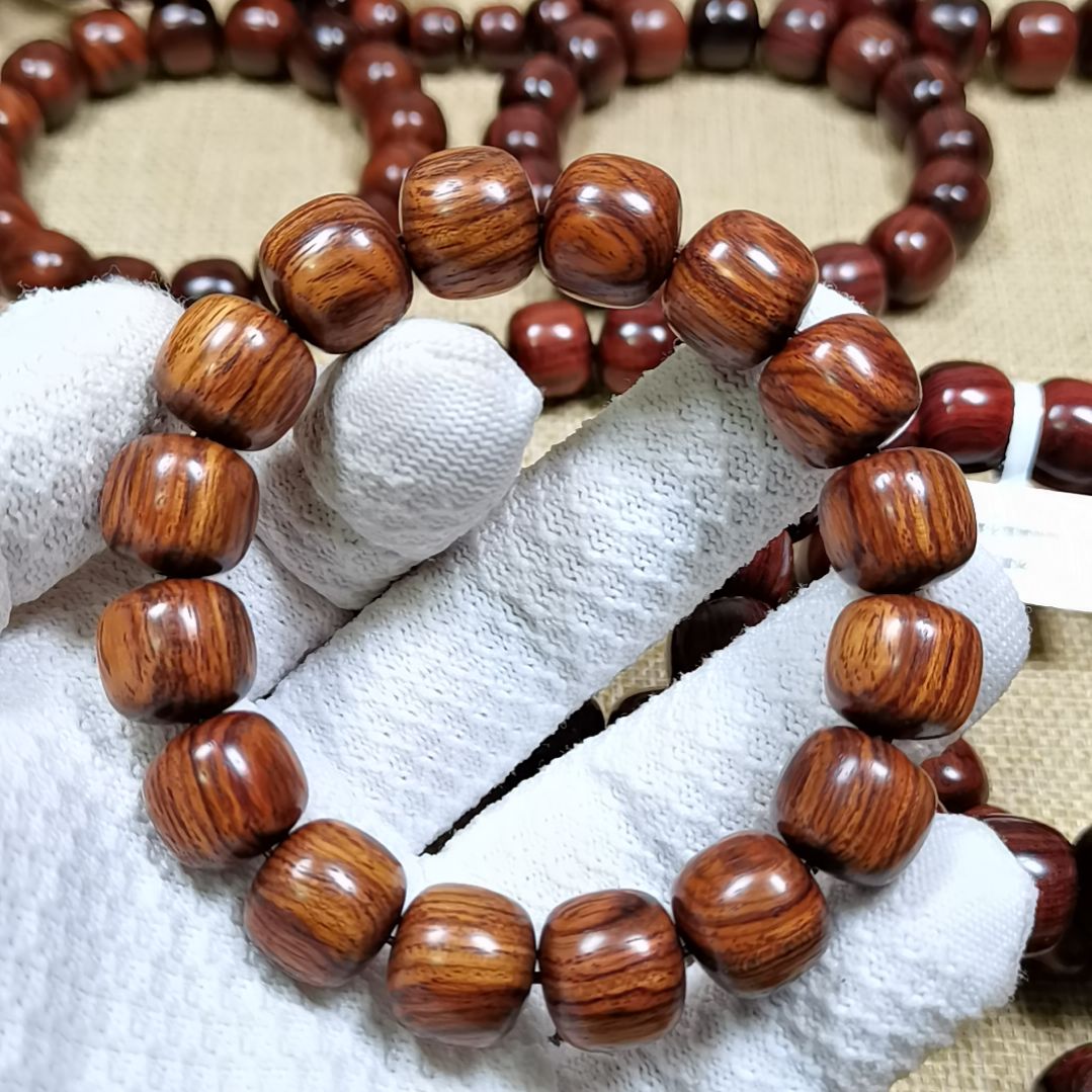 黄花梨/降香黄檀手串/手链海****杆海黄康梨老料1314