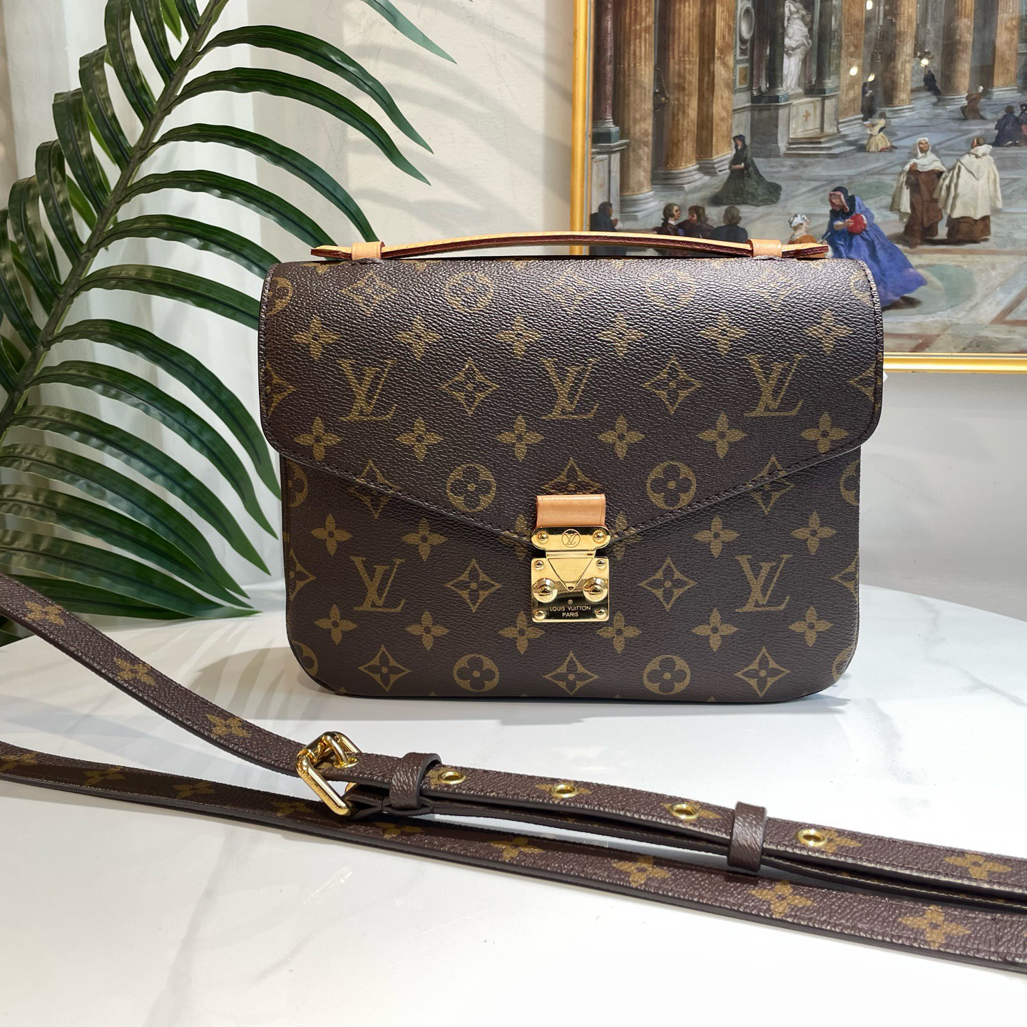 95新 LouisVuitton/路易威登 御古屋/60039/老花邮差 芯片