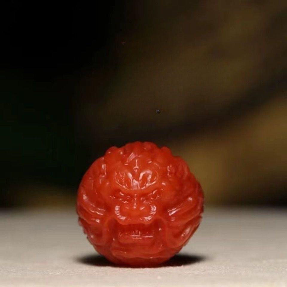 天然珠宝玉石玛瑙配珠龙珠19㎜/1颗直播选购多样性发其一